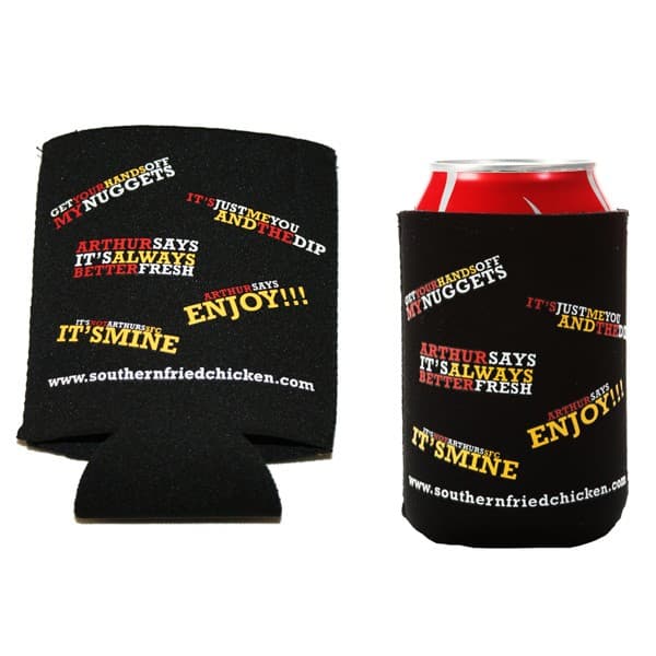 Custom Printed Solid Base Neoprene Can Cooler