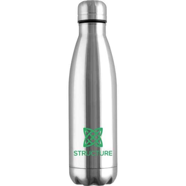 Custom Printed Silver Mood Vacuum Bottle 500ml - Image 1