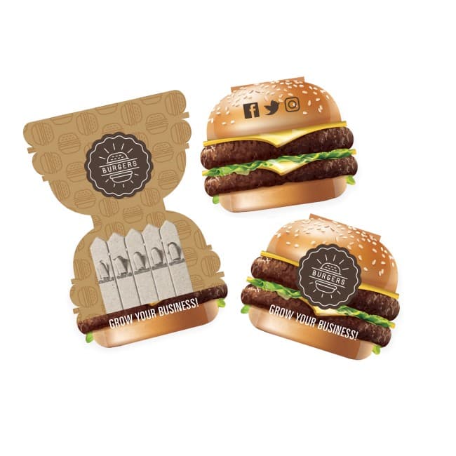 Custom Printed Burger Seedsticks