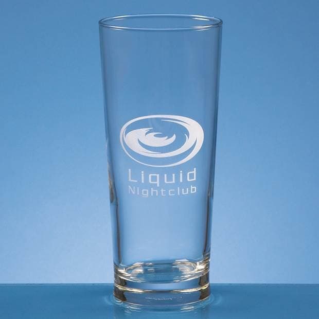 Branded 0.58ltr Straight Sided Beer Glass