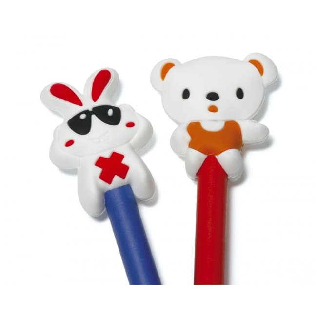 Custom Printed Soft PVC Pencil Topper