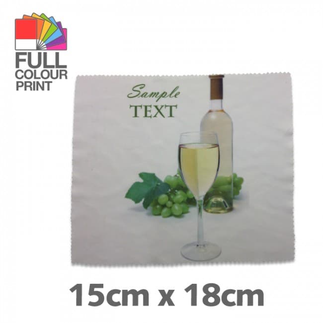 Custom Printed EXPRESS - 15x18cm Microfibre Lens Cloth