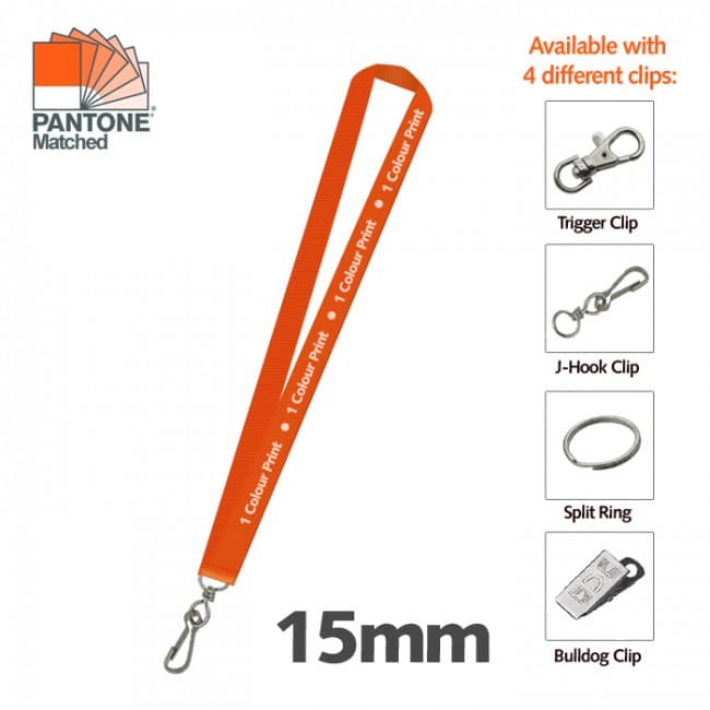 Branded 5 DAY EXPRESS - 15mm Lanyard - 1 Side