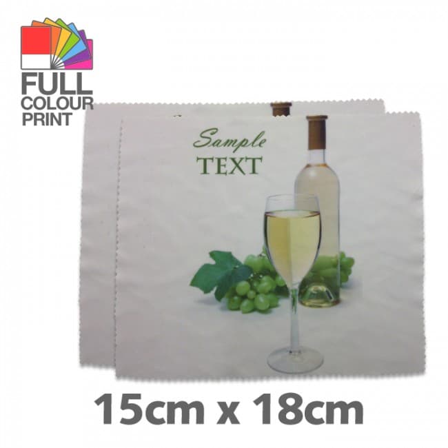 Custom Printed Microfibre Lens Cloth - 15 x 18cm