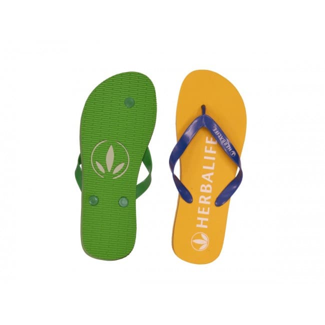 Custom Printed Flip Flops - Debossed Sole