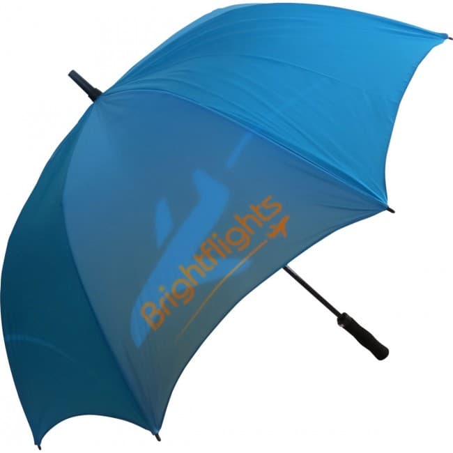 Custom Printed Fibrestorm Auto Double Canopy Umbrella - Image 1