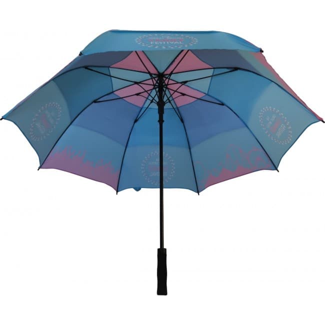 Custom Printed Fibrestorm Auto Vented Umbrella - Image 2