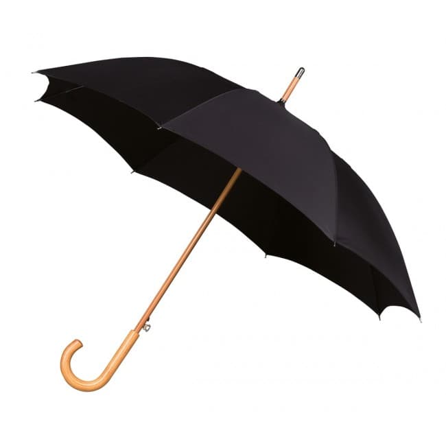 Custom Printed Executive Wood Crook Umbrella - Image 3