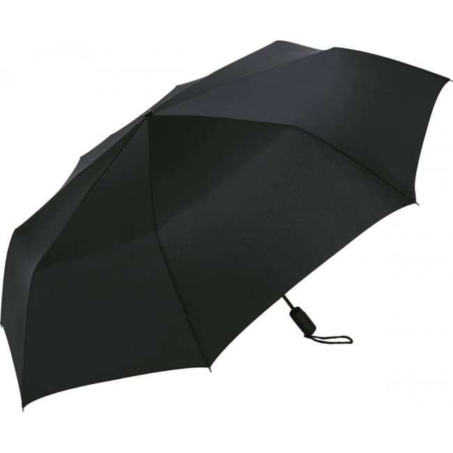 Custom Printed FARE Flat Black Magic Windfighter Oversize Mini Umbrella - Image 1