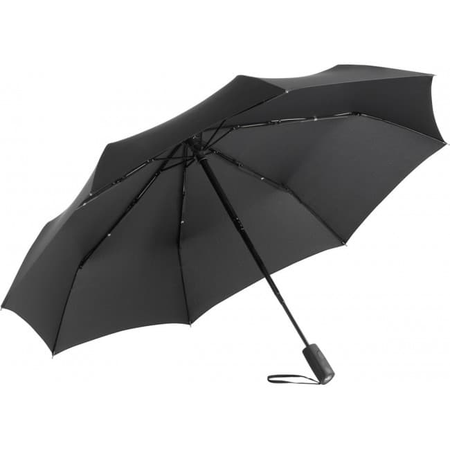 Custom Printed FARE Flat Black Magic Windfighter Oversize Mini Umbrella - Image 3