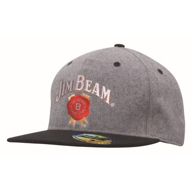 Custom Printed Grey Marle Flannel with Snap Back Pro Styling - Image 1