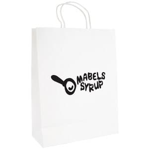 Custom Printed Brunswick White Large Paper Bag