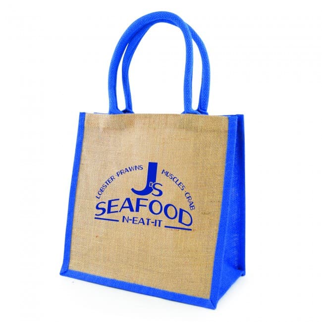 Custom Printed Coloured Halton Eco-Friendly Jute Shopper - Image 3