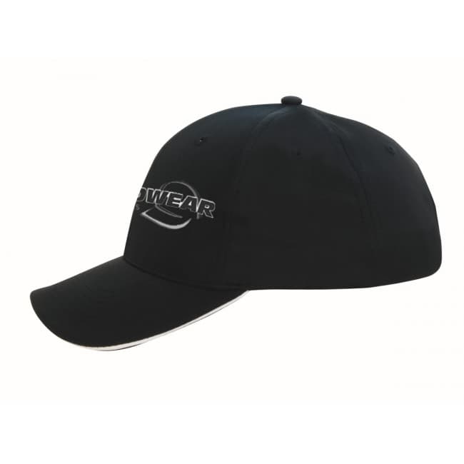 Custom Printed Sports Ripstop Cap with Sandwich Trim - Image 1