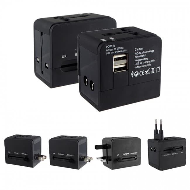 Branded World Travel Adaptor (Full Colour)