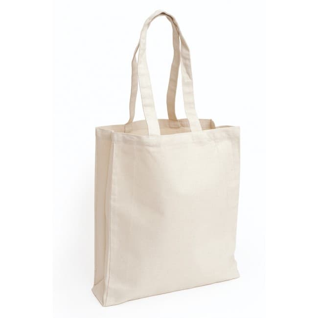 Custom Printed Dunham 10oz Natural Cotton Canvas Bag With Gusset