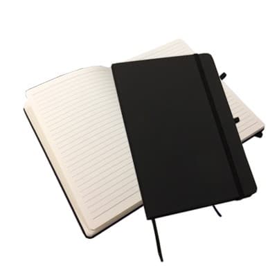 Custom Printed Disley A5 Classic Black Notebook