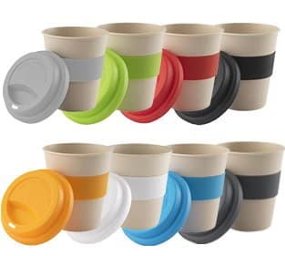 Bamboo Fibre Branded Travel Cup 350ml