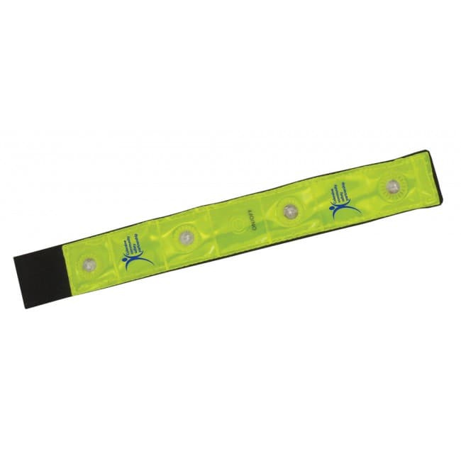 Custom Printed Reflective Armbands with Flashing LED's