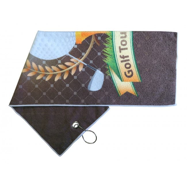 Custom Printed Printed Microfiber Golf Towel