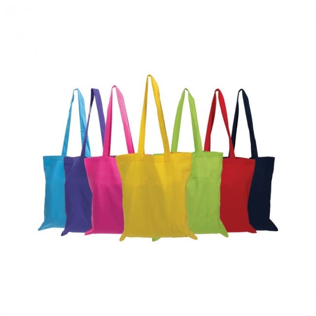 Custom Printed Promotional 5oz Coloured Cotton Shopper - Image 1