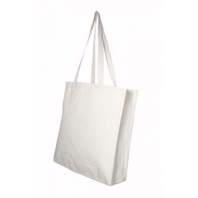 Custom Printed Promotional 8oz  Natural Canvas Shopper - Image 2