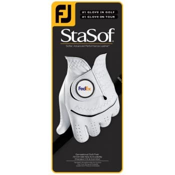 Fj (Footjoy) Stasoft Golf Glove With Your Logo On The Removable Ball Marker