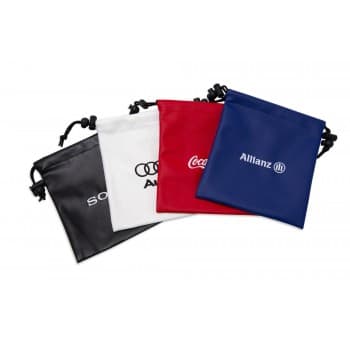 Leatherette Embroidered Drawstring Golf Gift Bag