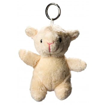 Plush sheep with keychain