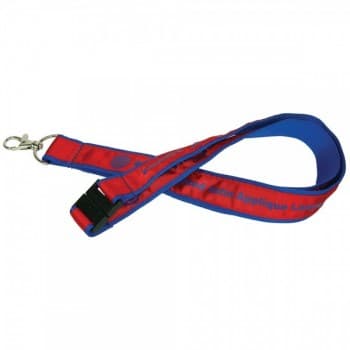 20mm Woven Applique Lanyard