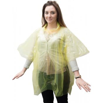 Disposable PE Poncho Adult Size