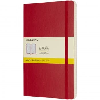 Classic L soft cover notebook - squared