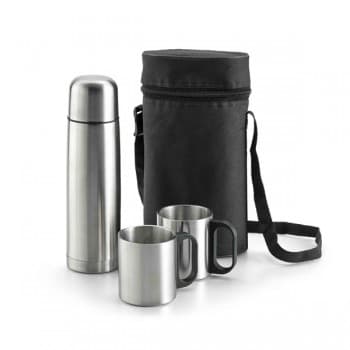 Durant Stainless Steel Thermos And Mugs Set