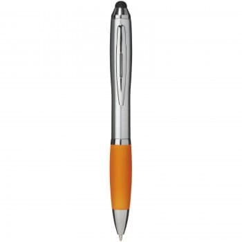 Nash stylus ballpoint pen with coloured grip