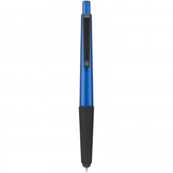 Gummy stylus ballpoint pen with soft-touch grip