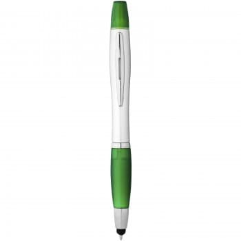 Nash dual stylus ballpoint pen and highlighter