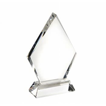 Optical Crystal Glass Diamond Trophy Award