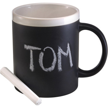 Stoneware mug with chalks 300ml