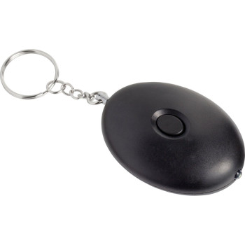 Personal alarm keyring with light