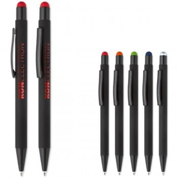 New York black rubberised stylus