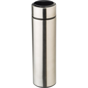 Stainless steel thermos bottle with LED display 450ml