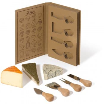 Bookstyle cheese set