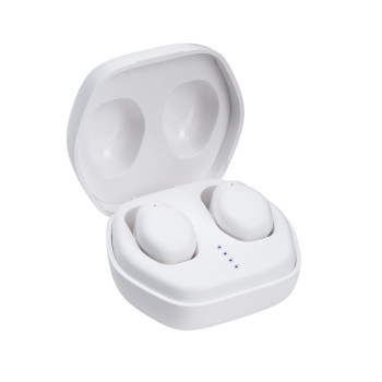 White Wireless Earphones & Charging Case