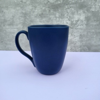 Matt Blue Quadra Branded Mug