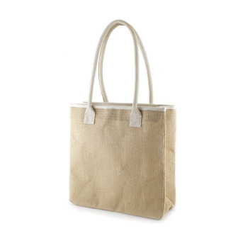 Fumi Natural Printed Jute Bag