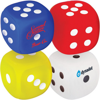 Stress Dice With Dots 1-6