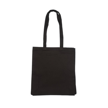 7oz Black Cotton Tote Bag