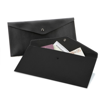 Belluno Vegan PU Leather Envelope Style Travel or Document Wallet