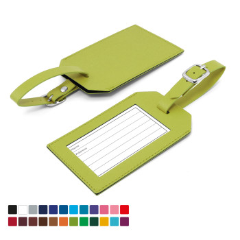 Rectangle Luggage Tag In Belluno Vegan PU