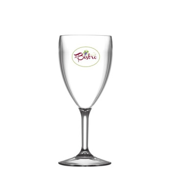 Polycarbonate Reusable Plastic Wine Glass 175ml